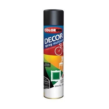 Imagem de Spray Decor Preto Fosco 350ml - Colorgin