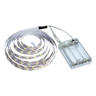 Imagem de Fita Super Led 2M Metros Branco Quente Branco-Frio 3 Pilhas