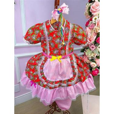 Imagem de Vestido Junino Poliana - Estilo e Conforto para Festas Juninas - Junin