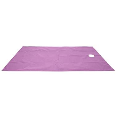 Imagem de Zhjvihx Lençol de Massagem, Capa de Cama de Massagem Colcha de Cama à Prova d'água e à Prova de óleo Lençol de Mesa de Boa Absorção de Umidade para Salões de Beleza Profissionais (Arroxeado)