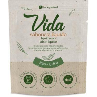 Imagem de Sabonete líquido vida harus sachê papel bio 30ml c/ 10 unidades