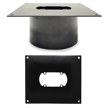 Imagem de Unifizz Placa de montagem de aquecedor a diesel durável, plano de torre de aço inoxidável, ideal para motorhome, trailer, campista, para Eberspacher para aquecedores Webasto (100 mm)