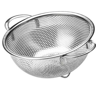 Imagem de Escorredor Inox Macarrao Massas Frutas Verduras Legumes Cozinha Multiu