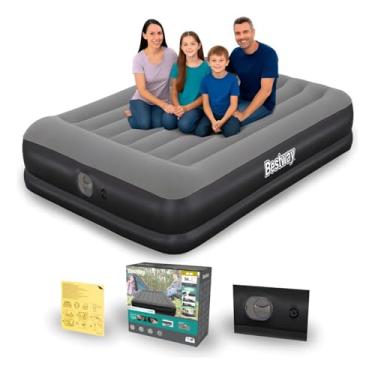 Imagem de Colchão Queen Inflável Família Enchemento Elétrico Bomba Bivolt Usb Embutida Condortável