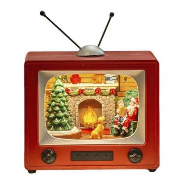 Imagem de Enfeite Televisao Natal Papai Noel Arvore Natalina Decoraçao Musica So