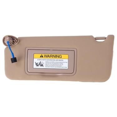 Imagem de Viseira de sol marfim do lado esquerdo do motorista com luz espelhada adequada para Honda Accord 2013-2017 Substitui 83280-T2F-A52ZA