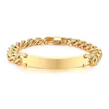 Imagem de Pulseira de aço inoxidável prata masculina prata ouro inoxidável pulseira de freio simples moda presente de aniversário acessórios femininos, Aço inoxidável