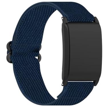 Imagem de EDUFRO HANDMADE PLUSH GIFTS & HEARTFELT MESSAGES Pulseira de relógio esportiva Eraysun para Whoop 4.0 de lona, tecido de substituição, com velcro elástico (azul claro)