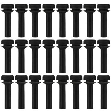 Imagem de 24 peças WB02X24790 Pés de borracha para grelha de fogão a gás flexível, amortecedores de borracha para pés substitui 4455270 AP5989801 PS11729077 EAP11729077 peças a gás adequadas para fogão a gás GE