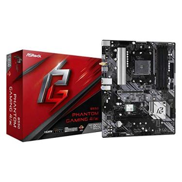 Imagem de ASRock B550 Phantom Gaming 4 AC suporta placa mãe de processadores AMD AM4 Ryzen™ / Future AMD Ryzen™ de 3ª geração