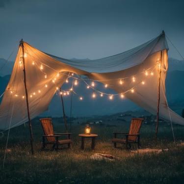 Imagem de Cordão de luzes LED operadas por bateria, 10 lâmpadas de globo de LED de 1,6 m, luzes de globo com branco quente para quarto, pátio, Halloween, Ação de Graças, festa de Natal, decoração de casamento