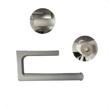 Imagem de Porta Rolo De Papel Toalha Adesivo Plástico Compacto Dispenser De Pare