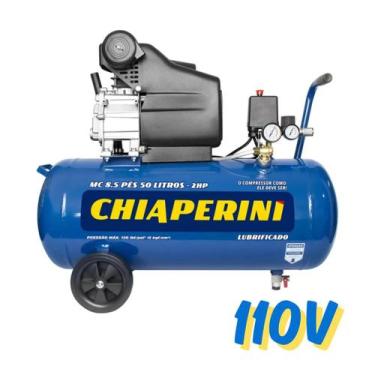 Imagem de Compressor De Ar Chiaperini 50L 2HP 120Psi MC8.5/50, azul