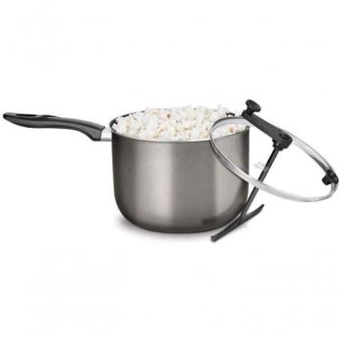 Imagem de Pipoqueira Cristal Grafite Nº 22 Com Tampa De Vidro Mta 8874