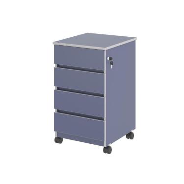 Imagem de Gaveteiro Com 4 Gavetas Chelsea Azul