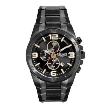 Imagem de Relógio Seculus Masculino Ref: 44318gpsvpa3 Cronógrafo Black