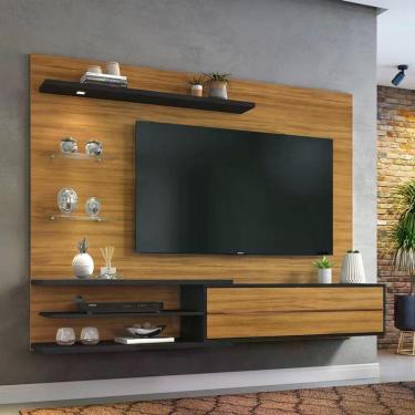 Imagem de Painel Para Tv Até 60" Freijó Com Preto