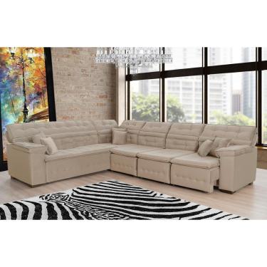 Imagem de Sofá De Canto Magno 2,57x3,32m Bege