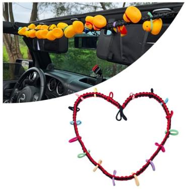 Imagem de Suporte de pato para jipe, suporte de pato compatível com Jeep Wrangler TJ JK&JL, vermelho (1 peça)