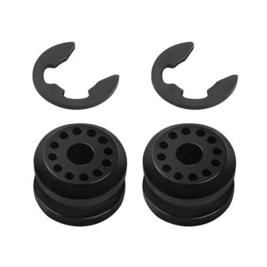 Imagem de Lyxheth 2 peças bucha de ilhó de ligação de mudança de transmissão de carro, bucha de cabo de câmbio, capa de transferência de carro, bucha de ligação de câmbio com clipes eletrônicos, 68078975AA