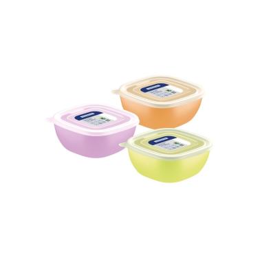 Imagem de Pote Tramontina Mixcolor Em Polipropileno Com Tampa Transparente 600 Ml