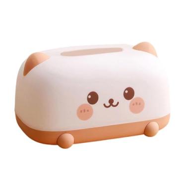 Imagem de KiBcsLic Porta-lenços, Dispensador de lenços de papel, Porta-guardanapos, Estojo para guardanapos de sala de estar, Caixa para toalhas de papel para sala de, Rosa