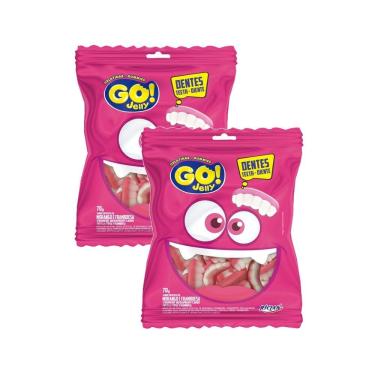 Imagem de Kit 2 Bala GO! Jelly Dentadura 70g