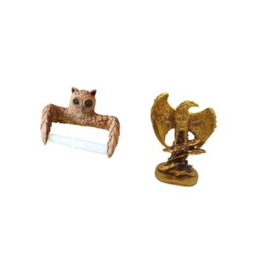 Imagem de Fenteer Suporte de Papel Higiênico de Criativo E Escultura de Estátua, Ornamento de Mesa, Arte, Presente, Organizador de Rolo Decorativo para Casa, Coz