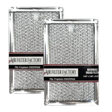 Imagem de Air Filter Factory Substituição para Frigidaire 5303319568 Forno Micro-ondas Filtro de Graxa de Alumínio de 12 Camadas Pacote com 2