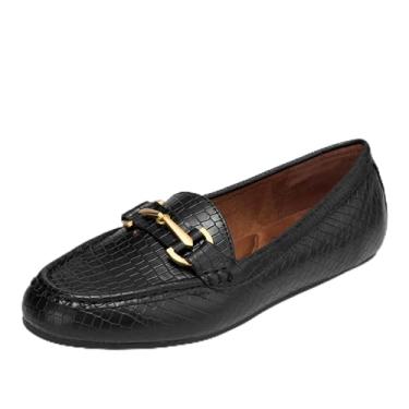 Imagem de Aerosoles Day Drive feminino, Mini crocodilo preto em relevo couro sintético, 37