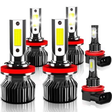 Imagem de KAUNBAST Compatível com 2007 2008 2009 2010 2011 2012 2013 2014 2015 2016 2017 2018 Nissan Altima High Low Beam Fog Combo, 6500K branco brilhante, Plug N Play, pacote com 6