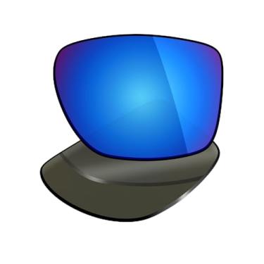 Imagem de Mryok Lentes de reposição UV400 para óculos Oakley Chamfer Squared OX8143 54 mm, HD Polarized, proteção UV, resistente a impactos e ajuste perfeito - Azul gelo