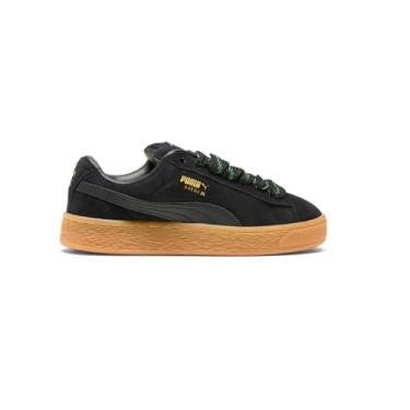 Imagem de PUMA Tênis infantil de camurça GG unissex, Puma Preto-vine-puma branco, 6 Big Kid