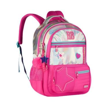 Imagem de Mochila De Costas Rebecca Bonbon Com Alça Resistente Holográfica Escol