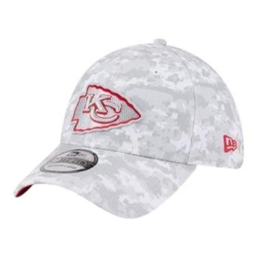 Imagem de Boné New Era 3930 Kansas City Chiefs Salute Service 25 Cinza-Masculino