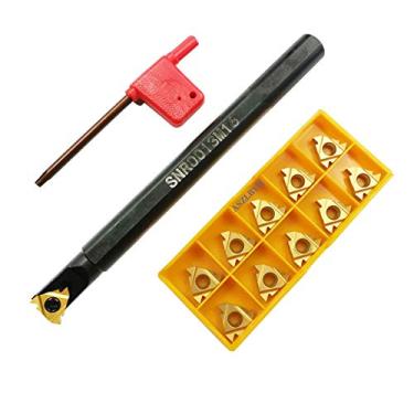 Imagem de ASZLBYM SNR0013M16 CNC Torno Interno Rosca Chato Barra Giratória com 10 peças 16IR AG60 Carboneto giratório inserção