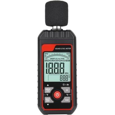 Imagem de IUBGFTO Decibelímetro digital, gravador de nível de som, instrumento de medição de ruído, retenção de dados