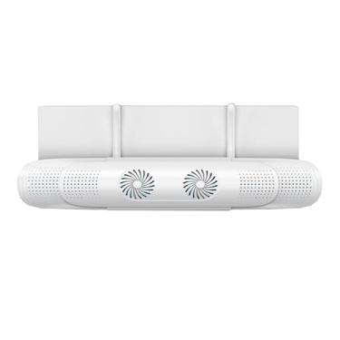 Imagem de HHHJQFAAT Defletor de fluxo ajustável para ar condicionado, protetor de defletor retrátil, defletor de ar para unidade de divisão AC