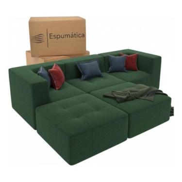 Imagem de Sofá Modular Industrial com 2 Chaises  Conforto e Versatilidade 3 Luga