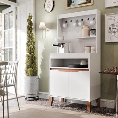 Imagem de Cantinho do Café Flow - JM3 Moveis (Branco/Freijó)