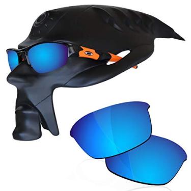 Imagem de Lentes polarizadas RockShell para óculos de sol Oakley Flak, Ice Blue Mirrorfirm - Geekpolar, One Size