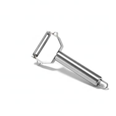 Imagem de Descascador Multifuncional de Aço Inoxidável com Cabeça Dupla para Frutas e Batatas