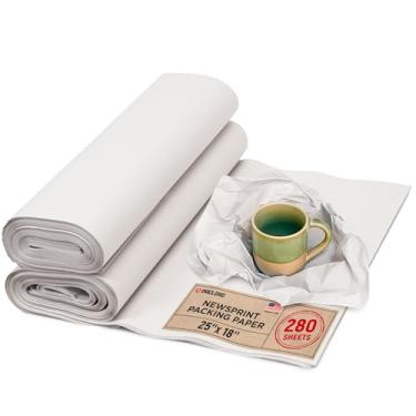 Imagem de Paclord Folhas de papel de embalagem de papel de jornal, 63,5 x 45,7 cm, ecológica, não tóxica, segura de qualidade americana, 280 folhas - Papel de jornal feito nos EUA, sem enceramento, sem