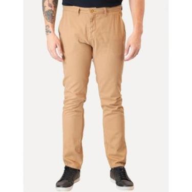 Imagem de Calça Guess Masculina Chino Stretch 1981 Cáqui-Masculino