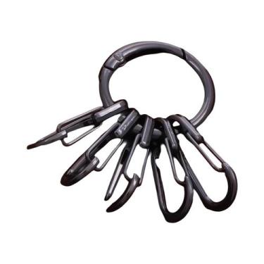 Imagem de Clipes De Metal DIY Com Anéis O, 5 Peças, Fivelas De Gancho, Carabiner