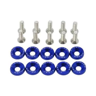 Imagem de Parafusos Hexagonais Automotivos M6 10 PCS Parafusos Côncavos JDM Arru