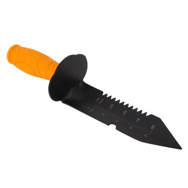 Imagem de GOWENIC Escavador Serrilhado para Serviço Pesado, pá de Jardim de Aço Inoxidável de 12,6 Polegadas Com Cabo de Borracha Ergonômico e Bainha de Nylon, para Escavar, Plantar Ervas