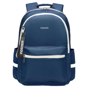 Imagem de Mochila Alyssa Antifurto Azul Marinho - Posher-Unissex