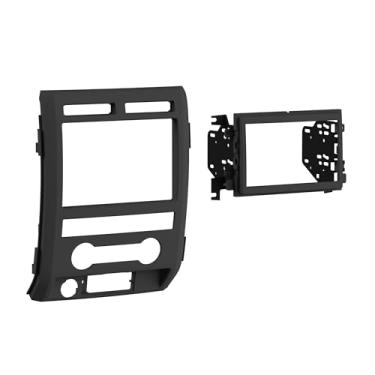 Imagem de Metra Electronics Metra 95-5822B Kit Dash Din Din Kit Para 2009-2010 Ford F-150 Modelos Não-Nav Com Interruptores De Informações Do Motorista No Painel De Fábrica Preto Fosco Maçã