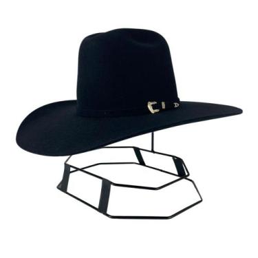 Imagem de Chapéu Country Pralana Arena Felt Preto Aba 11 Copa Alta Ref 11598, Pr